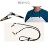 RSYHVG 2 PCS Black Adjustable Bib Holder Clips Napkin Holders