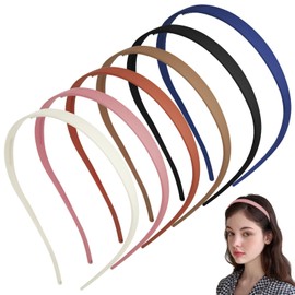 6-teiliges Stirnband für Sonnenbrillen in Schwarz, Khaki und Kaffee,Haar-Accessoires aus Kunststoff, rutschfestes Stirnband für Damen, bequeme Farben