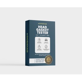 DOSIDIAG Zylinderkopfdichtungsprüfer – bis zu 50 Tests – Lecksuchgerät CO₂ Motor Benzin & Diesel – Universal-Set mit blauer Reaktivflüssigkeit – schnelle und zuverlässige Diagnose Auto Motorrad LKW