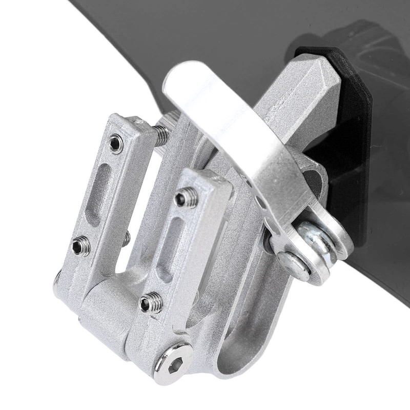 Motorcycle Windshield Acrylic Heightened Adjustable Clip On Wind Deflector Windscreen
