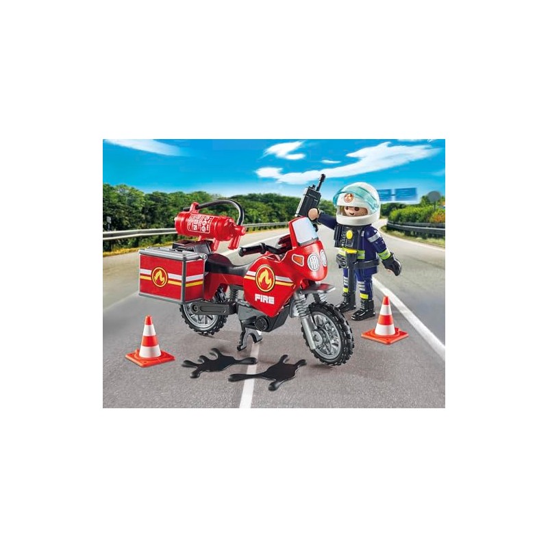 Playmobil 71466 Moto de Bomberos