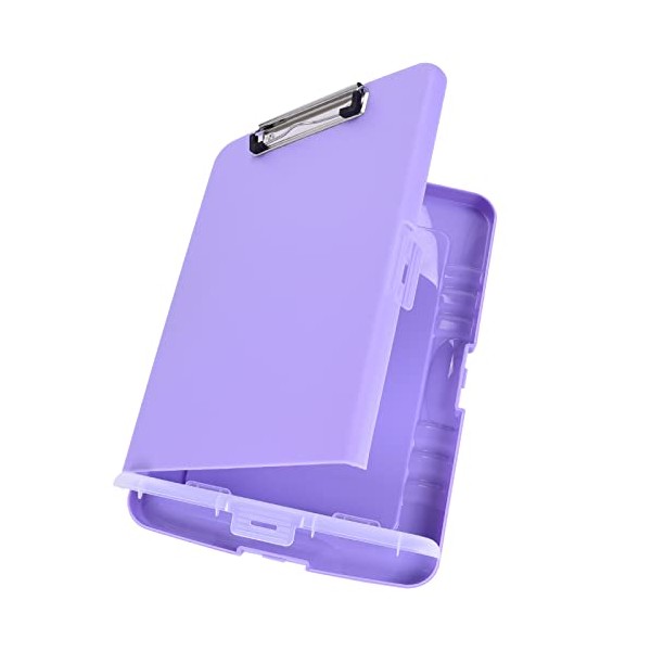 Hongri Plastic Clipboard with Storage, Folder Nursing Clipboard Side Opening,