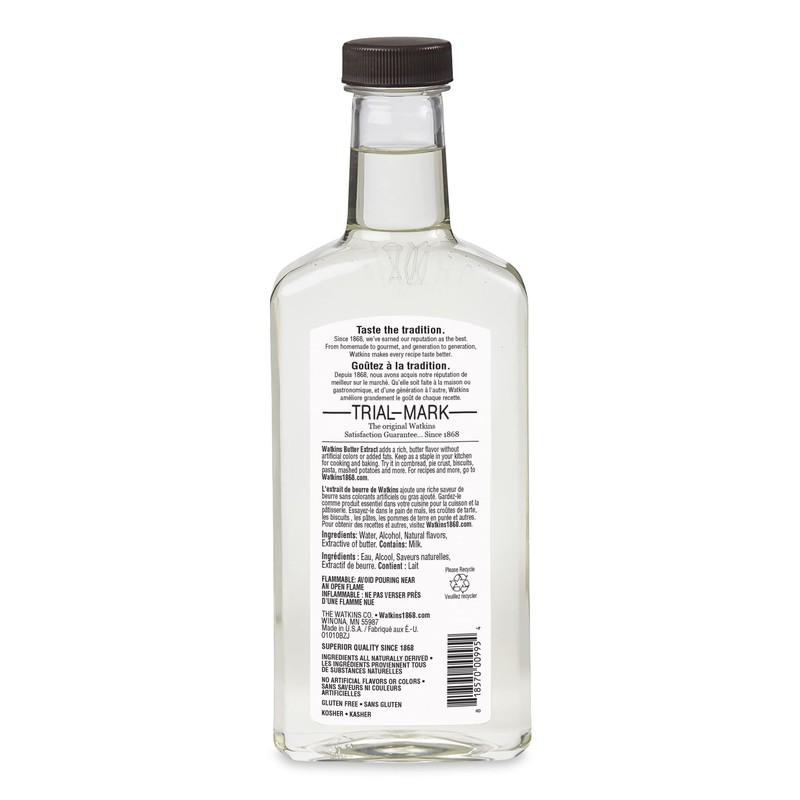 Watkins Butter Extract with Other Natural Flavors, 11 oz. Bottle,