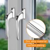 Neoteck Window Handle 2Pcs Inline Window Handle Universal Espag Key