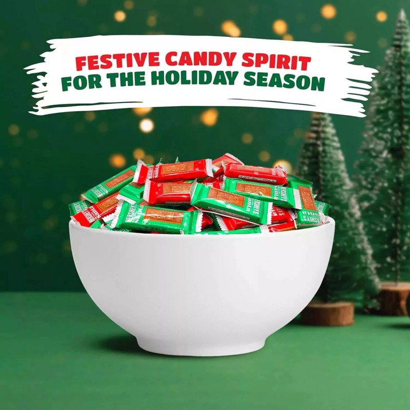 Hershey's Milk Chocolate Santas Snack Size Christmas Candy - 8lbs
