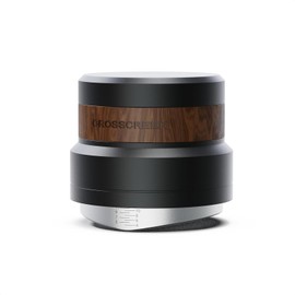 CrossCreek Coffee Distributor | 54mm Gravity Adaptive Espresso Tools Fits 54mm Breville Espresso Portafilters | Self-leveling Distribution Tools | Stainless Steel & Walnut | Espresso Accessories