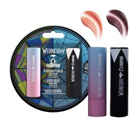 Dr.PAWPAW x Wednesday Ophelia Hall Gift Set 2 x 4g, Tinted Lip Balm Duo in Soft Pink and Moody Plum, Hydrating Pawpaw Lip Care with Buildable Colour, Vegan Gift Set