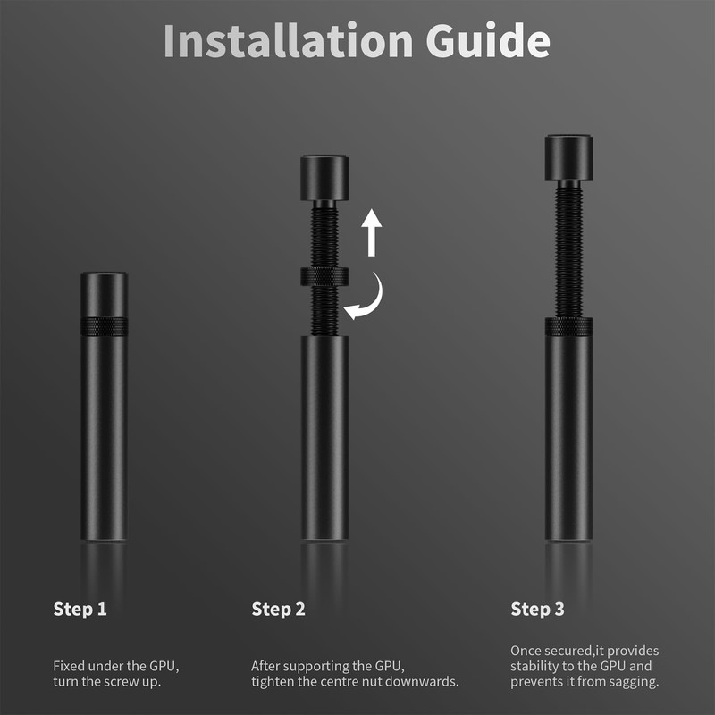 upHere Graphics Card GPU Brace Support, Video Card Sag Holder