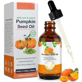 Aceite de Semilla de Calabaza para el Cabello, Natural para Cabello Seco, Dañado y Debilitado, Hidratante Nutritivo para Cuero Cabelludo y Piel, Tratamiento Hidratante para Mujeres y Hombres