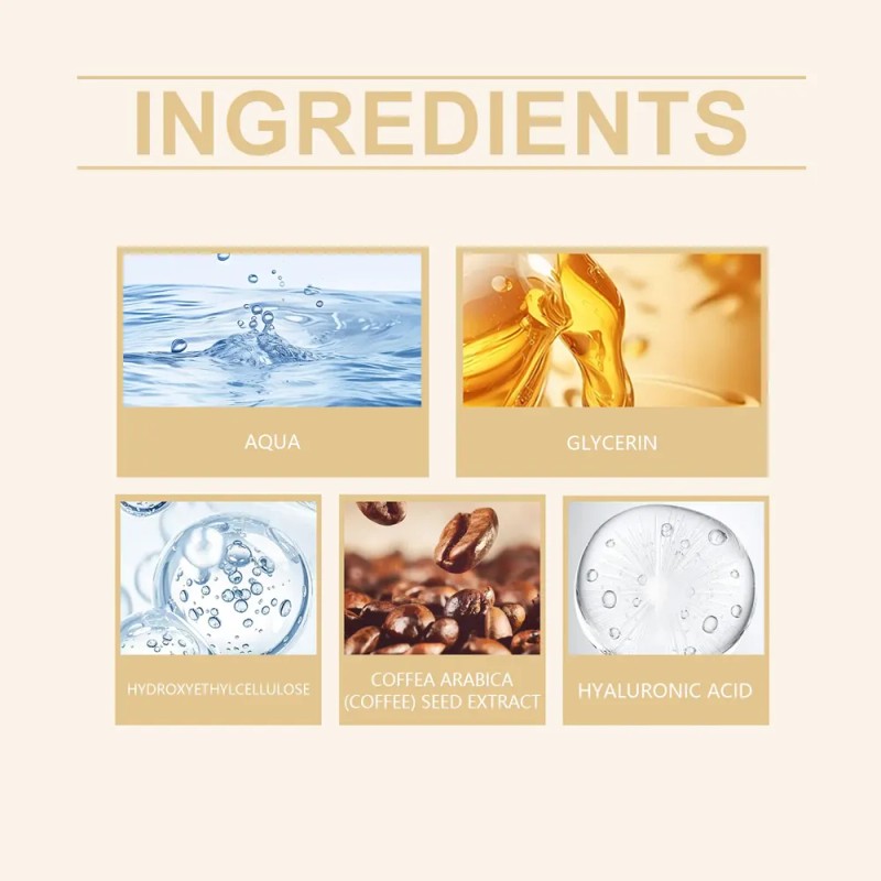 Cafeina Refrescante Suave Serum Facial Ojos Crema 30ml