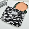Sisadodo Black White Stripes Makeup Bag for Women Girls Portable