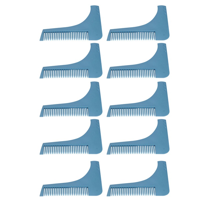 10PCS Beard Shaper Template L Shape Prevent Static Beard Shaping