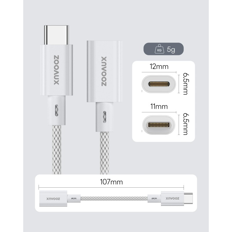 ZOOAUX 2 Pack LightningtoUSB C Adaptercolor: White