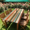 Outdoor Tablecloth with Umbrella Hole and Zipper 72" x 30"