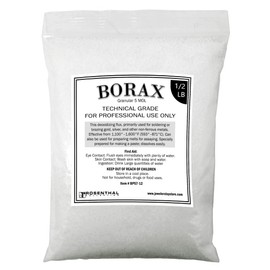 Borax Flux Granular 5 MOL Melting Gold Silver Jewelry Casting Glazing Crucibles and Soldering (1/2 LB)