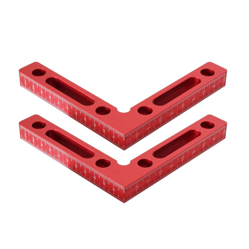 Mocoum Aluminium Alloy 90 Degree Positioning Squares 4.7" x 4.7"(12x12cm)
