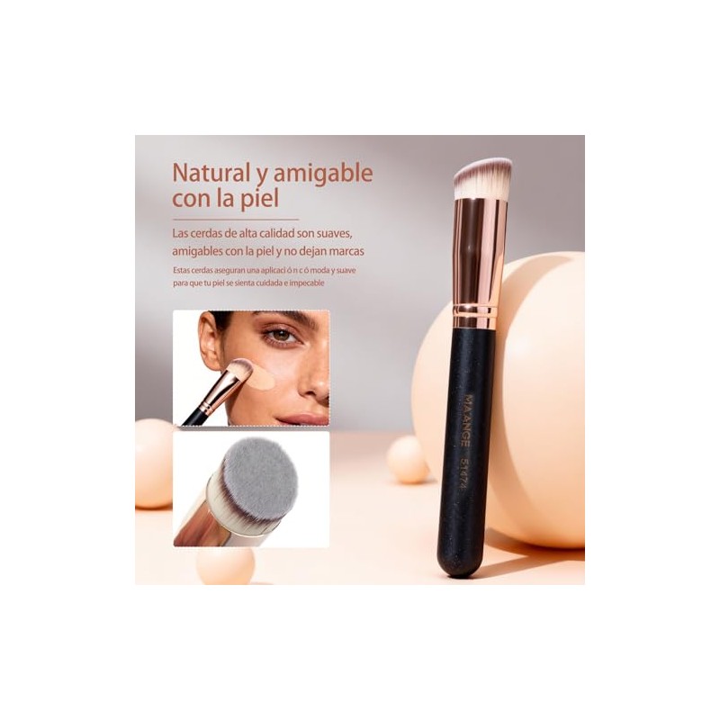 MAANGE 9PCS Brochas de Maquillaje Profesional Set de Brochas para