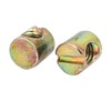 sourcingmap 20pcs M6x11mm Barrel Bolt Cross Dowel Slotted Furniture Nut