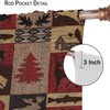 Kazynee Vintage Check Black Bear Blackout Curtains for Bedroom,Rustic Country