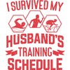 CafePress I Survived My Husband Aluminum License Plate Frame, License