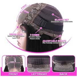 Body Wave Glueless Wig Human Hair 4x4 Human Hair Wig Body Wave 180 Density 4x4 Hd Transparent Lace Closure Glueless Wigs For Black Women Pre Plucked With Baby Hair 26 Inch