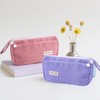 2-Piece Corduroy Pencil Case Set, Large Double-Layer Pencil Case with