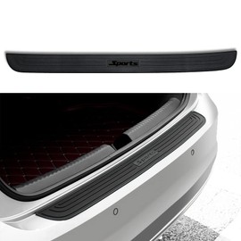 ASUBHA Car Rear Bumper Protector Guard, Rubber Car Rear Bumper Guard with Strong Adhesive for Protecting Car Trunk & Car Decorations, Universal Car Accessories Exterior Fits Cars, SUVs, Trucks