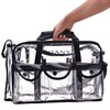 SHANY Clear Makeup Bag, Pro Mua rectangular Bag with Shoulder