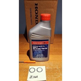 Honda 1 QT Honda OEM Hypoid Gear Oil WITH GASKETS NEW 08200-9014 HGO-1 Gl-5 75W-85