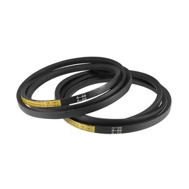 sourcing map 2Stk A69 Keilriemen, A Profil 69" Teilungslänge Gummi Antriebsriemen Zahnriemen Gummiübertragungsriemen Flachriemen Antriebskeilriemen für Auto LKW Fahrzeug Riemenscheiben