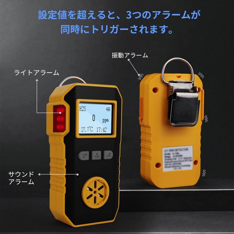 Bosean Hydrogen Sulfide Detector, H2S Detector, Gas Leak Detection, H2S
