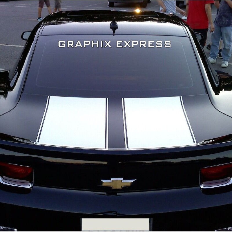 Avery WHITE - Camaro RACING STRIPES Rally Decal 2010-2015 Chevy