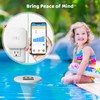 WiFi Pool Alarm, Zuomeng Solar Wave Pool Alarm with High