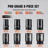 VEVOR 1" Drive Impact Socket Set, 8 Piece Deep Socket