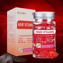 Vitamin B5 Enriched Hair Care Capsules, 40/box Moroccan Hair Care Vitamin Enriched Capsules, Moisturizing Hair Care:_2pcs