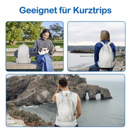 Prizmxed Foldable Backpack, Ultralight, 25L Deformable, Three-in-One Folding Backpack, Lightweight Waterproof Handbag/School Bag, Foldable Backpack, Essential for Travel and Shopping, khaki