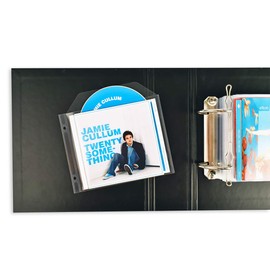 3L CD Cases for Storage - CD Cases Plastic with Ring Binder Holes - Pack of 100 - Practical for CD Folder / Album / Storage System - 10294