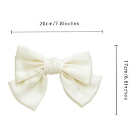 scicent Hair Clip Pack of 2 Bow Hair Clips Large Hair Bows for Everyday Decoration Plain Hair Bow for Women Elegant Hair Accessories for Women - 28221