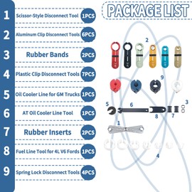 Bicos Master Quick Disconnect Tool Kit for A/C Fuel & Transmission Systems Fuel Line Disconnect Tool Set AC Line Removal Tool