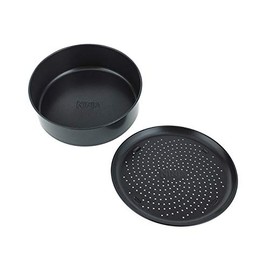 Ninja 4026J300EUK Foodi 2-teiliges Antihaft-Backformen-Set Bakeware, Keramikbeschichtet, Schwarz