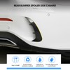 2pcs Rear Bumper Spoiler Side Canard Left Right Fit for
