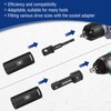 WORKPRO 20-Piece 1/2＂ Drive Deep Impact Socket Set, 6-Point, Cr-V