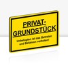 STROBO Privatgrundstück Sign, 30 x 20 cm, 3 mm Aluminium
