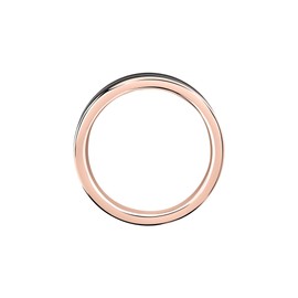 Ceramic JM223ATZ24023 Men's Ring Made of Steel, Ceramic, IP Rose Gold, Steel