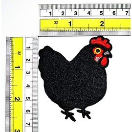 PARITA Set 3 Pcs. Chicken Farm Life Farming Farmer Cartoon Sew on Appliques Embroidered Patch Repair Craft for Hat Clothing Bag Backpacks or Reward Gift Kids Adults (1)