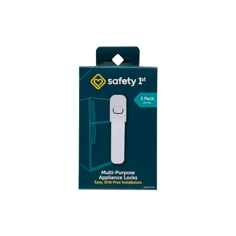 Safety 1st Multi-Purpose Latch,White 2-Count