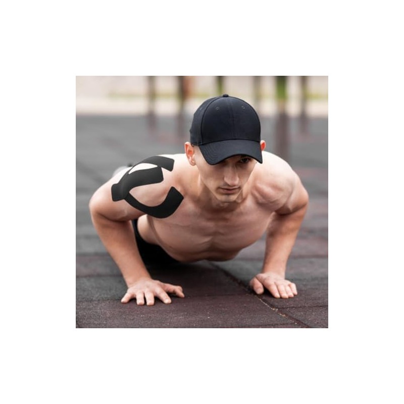 Green Drop Herb-Infused Precut Kinesiology Tape for Sports & Fitness