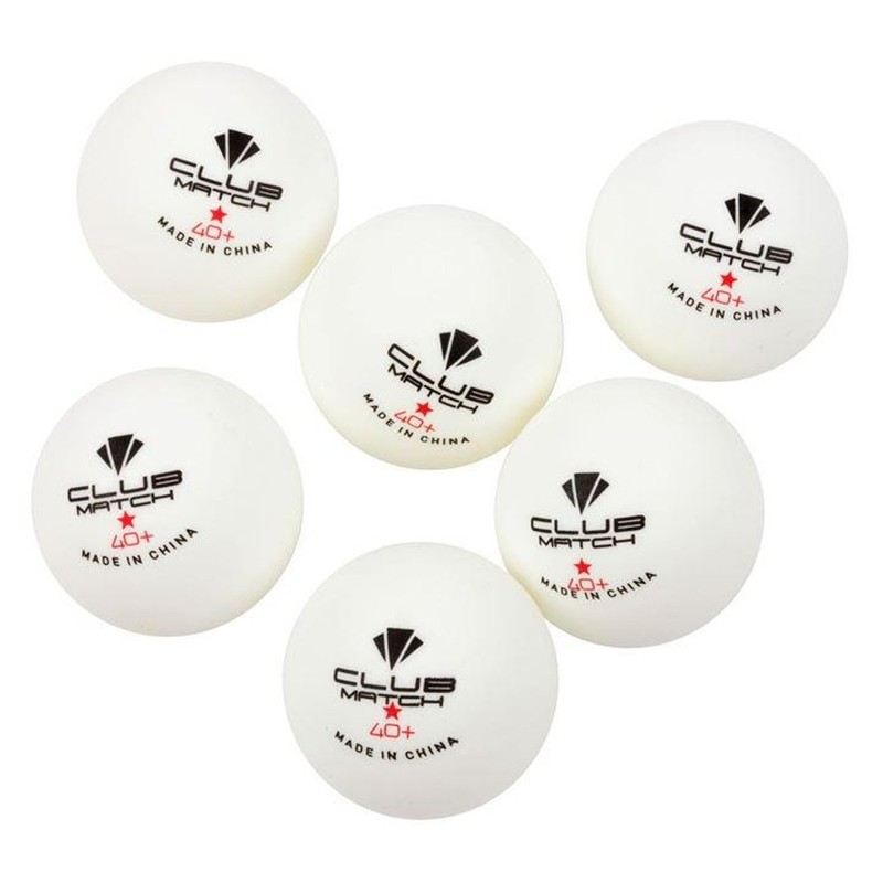 Carlton Unisex Club Table Tennis Balls 6 Pack White One
