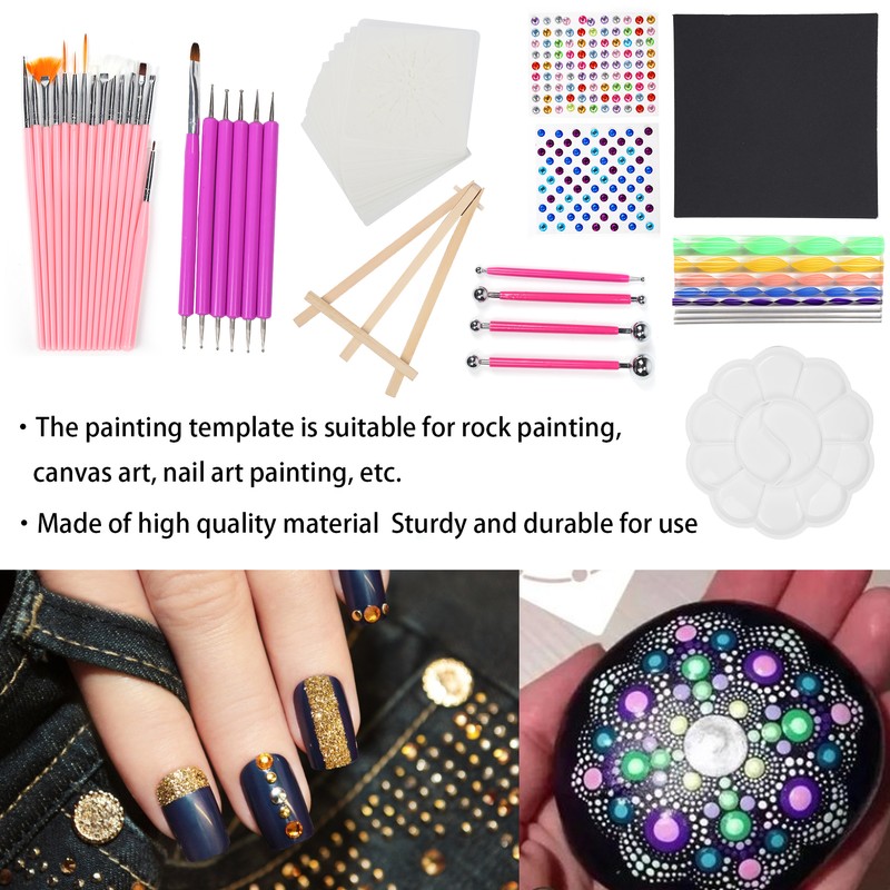 Mandala Dotting Tools Acrylic Rod Dotting Pen Ball Stylus Palette