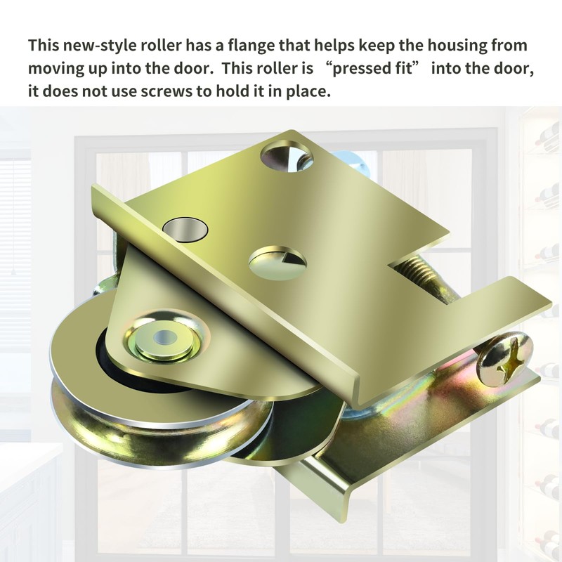 XQK P-4998-FLR Upgraded 1-1/2 in Ball Bearing Steel Sliding Door